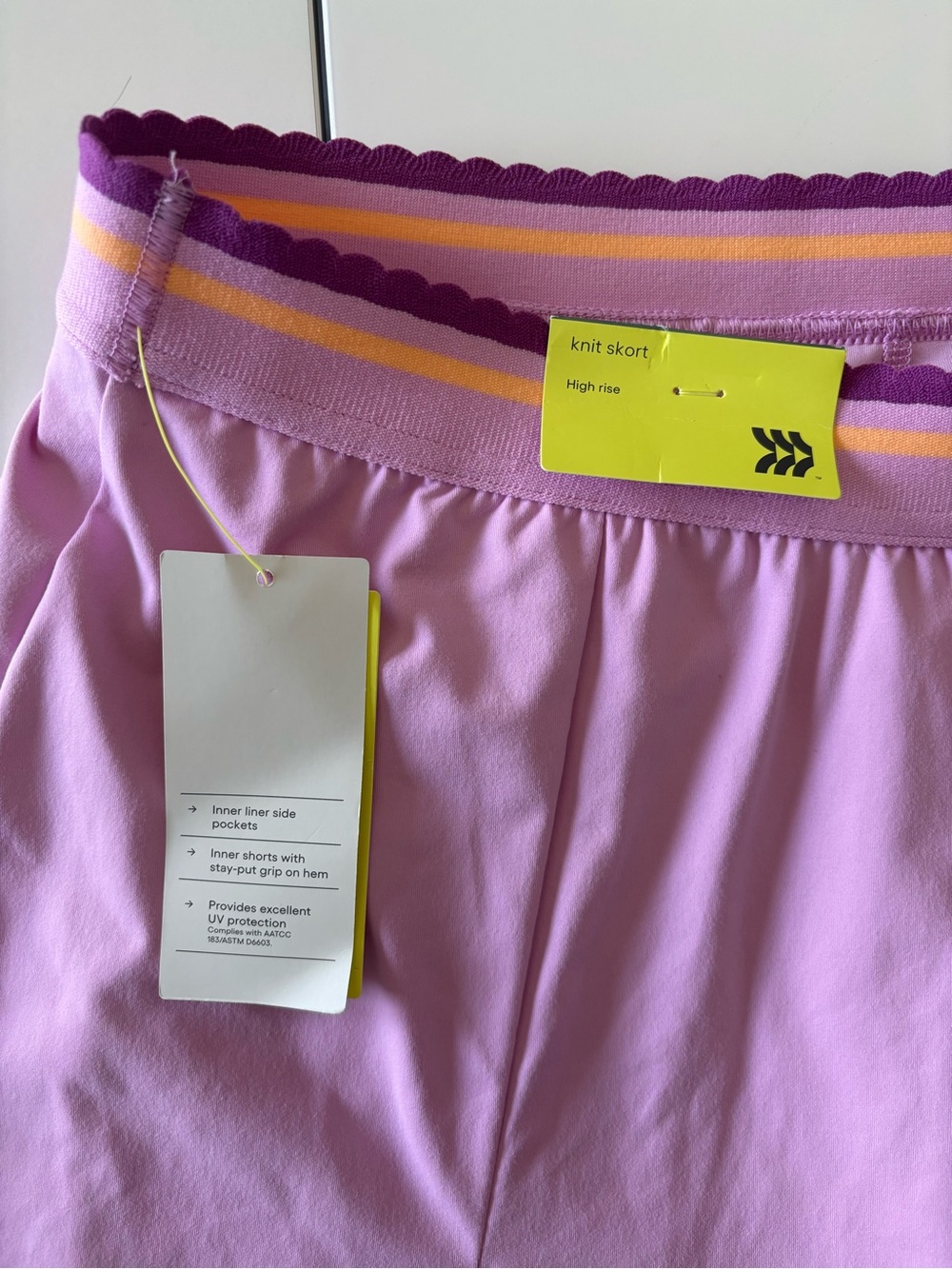 NWT all in motion Lavender Matching Cami & Skort set - Picture 10 of 12